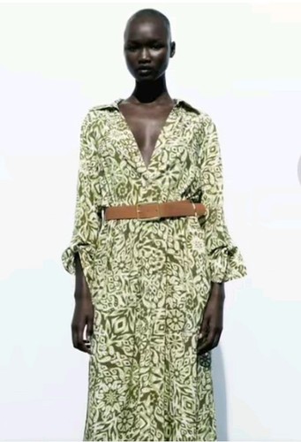 Abito camicia midi zara - abito,