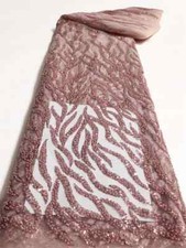 Tessuto pizzo perline sposo