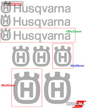 Grafiche compatibili per moto Husqvarna vinile Cromato 8pz. 