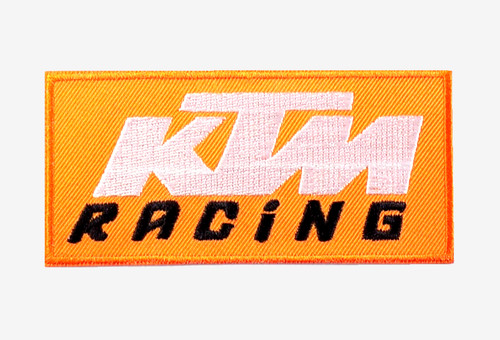 Ktm racing embroidered patch - racing,