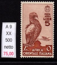 Africa Orientale italiana soggetti vari aerea Lire 5 nuovi gomma integra mnh