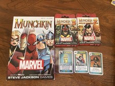 Pacchetto Marvel Munchkin (1 e 2 e 3) più promo gioco da tavolo