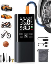 Lorrtta 8006 Compressore Aria Portatile, Gonfia Gomme Auto Portatile