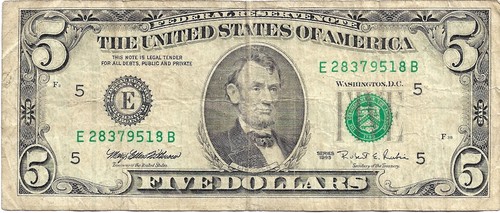 Banconota dollari serie 1995 - dollari,