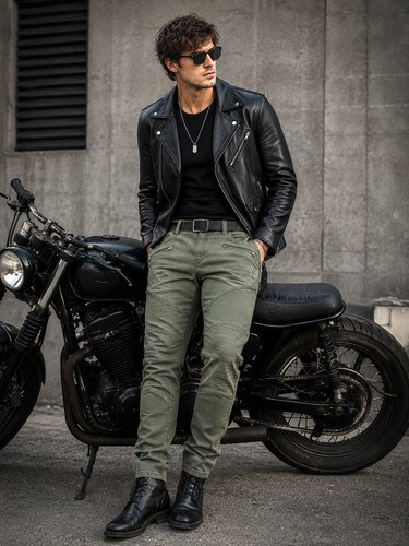 Jeans moto biker - jeans, core