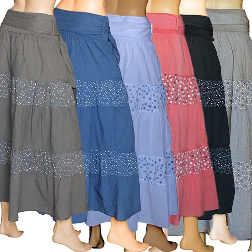 Maxi gonna elasticizzata gonna