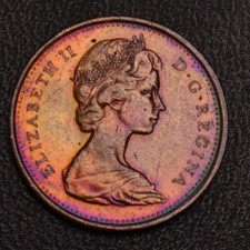 1967 Canada one 1 cent penny