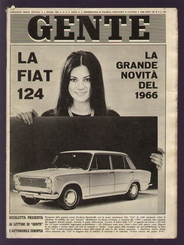 Gente 1966 fiat 124 rita - 9/1966,