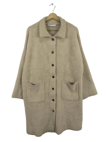 Zara pelliccia donna beige - pelliccia,