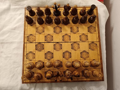 Scacchiera legno fatta - in, a