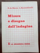 Misure e disegno dell'indagine