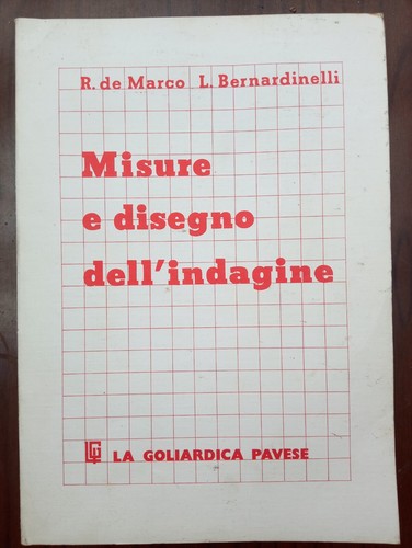 Misure disegno dell - misure, dell'indagine
