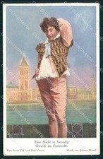 Venezia Città Una Notte a Venezia Girardi Caramello cartolina RT7999