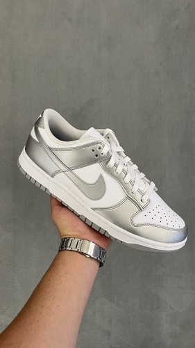 Nike dunk low white metallic - low,