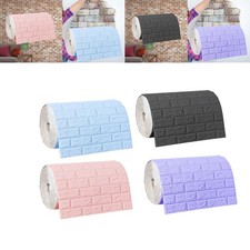 Pannelli da parete effetto 3D, carta da parati adesiva in finti mattoni, carta