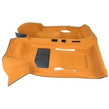 Tappeto interno preformato in moquette diloor colore ocra per Fiat 500 d'epoca a