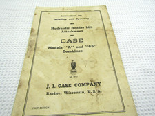 J I CASE MODEL A & 65 COMBINA