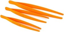 Set tre pinzette in plastica per lavorazioni orafe orologeria minuteria varia