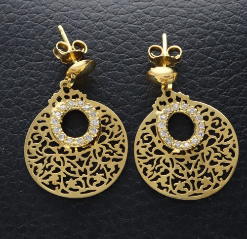 Orecchini con zirconi oro - con,