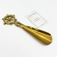 Antico calzante in ottone bronzo calza scarpe d' epoca  Ancora inglese Nautico