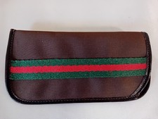 GUCCI fodero soft custodia case astuccio occhiali vintage '70-(ca3)