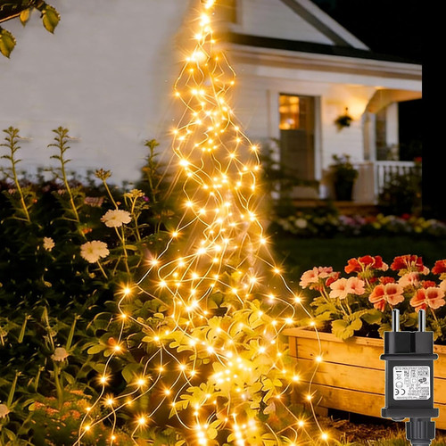 Cascata luci natale 400 - natale,
