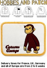 patch scimmiottino Curioso come Curious George monkey toppa termoadesiva iron on