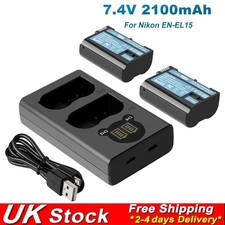 2x Batteria EN-EL15 EN-EL15a +