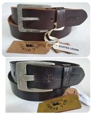 HILL BURRY cintura in vera pelle 4 cm cintura jeans cintura tuta nero marrone
