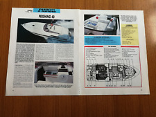 1990 PERSHING 40 BARCA CABINATO A MOTORE SCHEDA TECNICA CARATTERISTICHE
