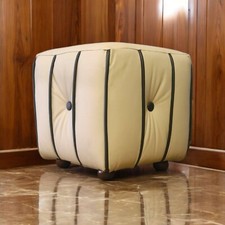 Pouf Quadrato Vera Pelle