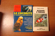 2 libri  Animali di casa Le cocorite e acquari e terrari DeVecchiEditore Sansoni