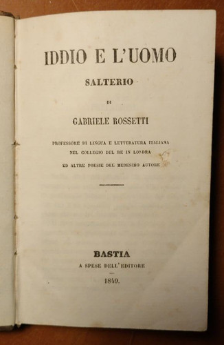 Rossetti iddio l - g.,