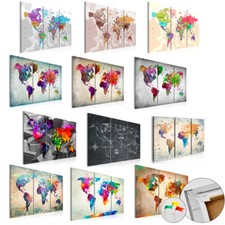 Mappamondo Lavagna Di Sughero Quadro Su Tela Decorazione da parete k-A-0070-p-f