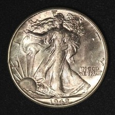 Mezzo dollaro 1942 50c walking - dollaro,