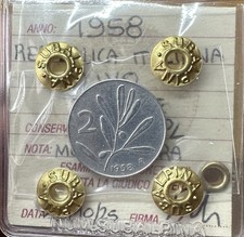 REPUBBLICA ITALIANA 2 LIRE ULIVO 1958 MOLTO RARA sigillata BB/SPL SUBALPINA