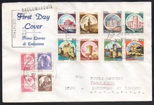 FDC CASTELLI 1980 TRE BUSTE