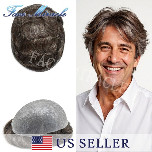 Toupee per uomo - pelle, ultra