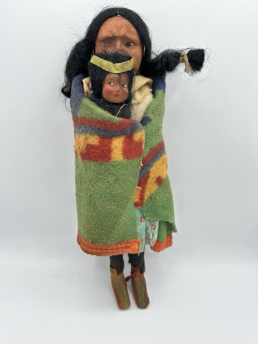 Bambola madre bambino nativi