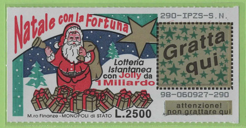 Gratta vinci lotteria - e,
