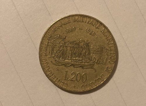 Moneta 200 lire - 1989, arsenale