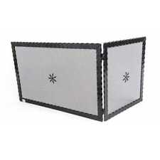 Parascintille camino caminetto in ferro battuto ad L  80 cm x 40 cm