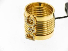 Anello diva acciaio dorato - d&g,