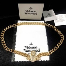 Collana Vivienne Westwood Graziella piccola catena sfera girocollo oro in SCATOLA