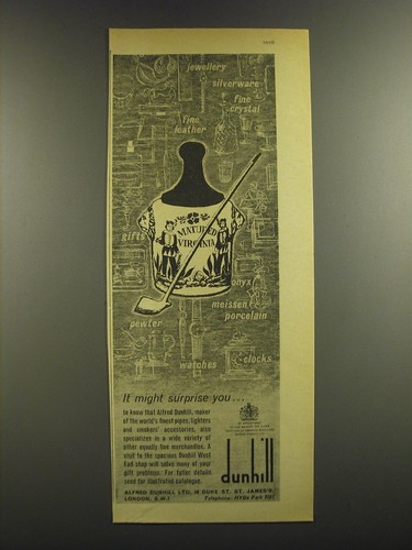 Pubblicità dunhill pipe - dunhill,