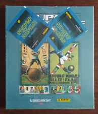 B2534 ALBUM FIGURINE SUPER MONDIALE URUGUAY 30 ITALIA 34 + 2 pacchetti figurine