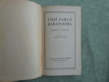 Così parlò Zarathustra di Nietzsche mondadori prima ed. 1957 Allason