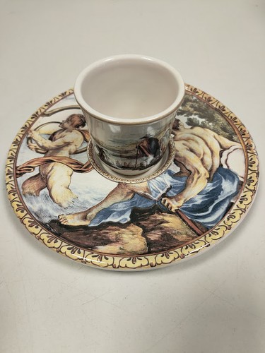 Tazza con piattino ceramica - con,