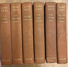 6 Vintage Zane Grey Western