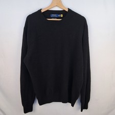 Maglione Polo Ralph Lauren 100% Cashmere colore nero taglia XXL da uomo